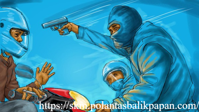 Video Begal Bersajam Todong Korban di Jakpus